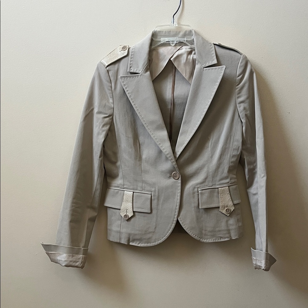 Pinko Tan Blazer Jacket